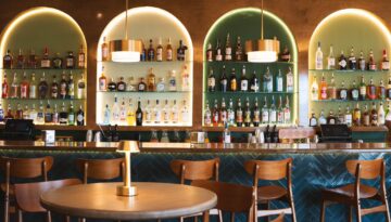 A look at the bar inside Gallery 41 Water's Edge Grill, the Art Center of Corpus Christi's newest restaurant in the Corpus Christi food scene.