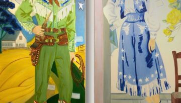 Texas State University student Kassie Brown's piece titled "Roy and Dale" will be on display at the Rockport Center for the Arts' exhibition, Rising Eyes of Texas.