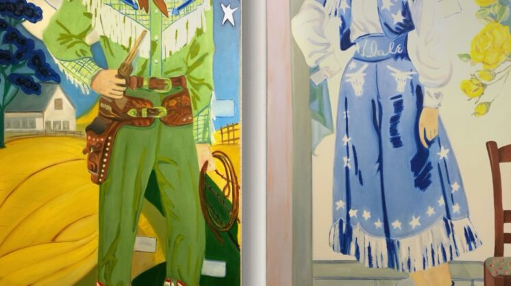 Texas State University student Kassie Brown's piece titled "Roy and Dale" will be on display at the Rockport Center for the Arts' exhibition, Rising Eyes of Texas.