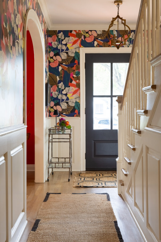 The entryway of a home in the Del Mar neighborhood in Corpus Christi, Texas.