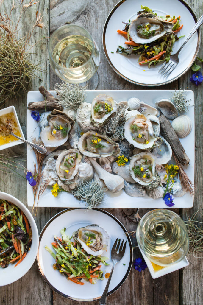 Grilled oysters recipe from The Bend's Farm to Table archives.
