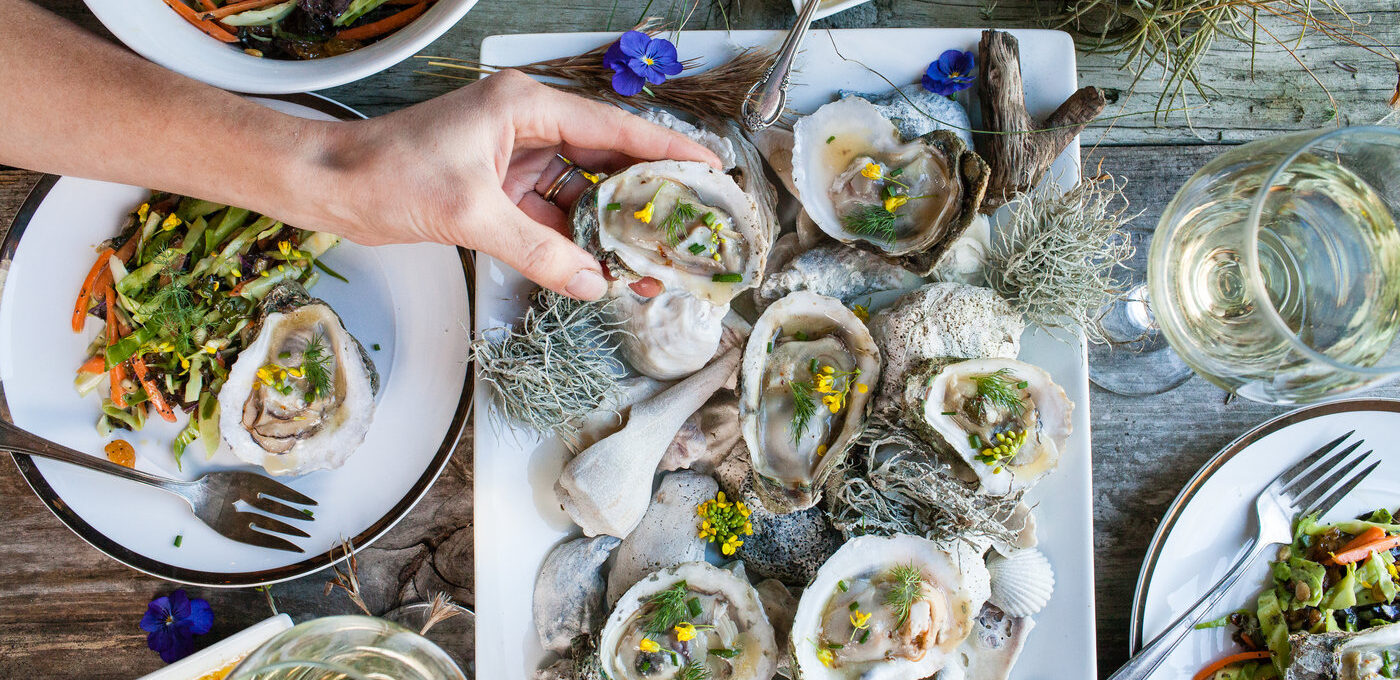 Grilled oysters recipe from The Bend's Farm to Table archives.