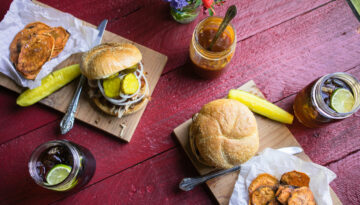 Pulled pork sandwich recipe from The Bend's Farm to Table archives.