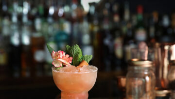 photo and a recipe for The Bend Magazine's anniversary cocktail crafted by The Mariner