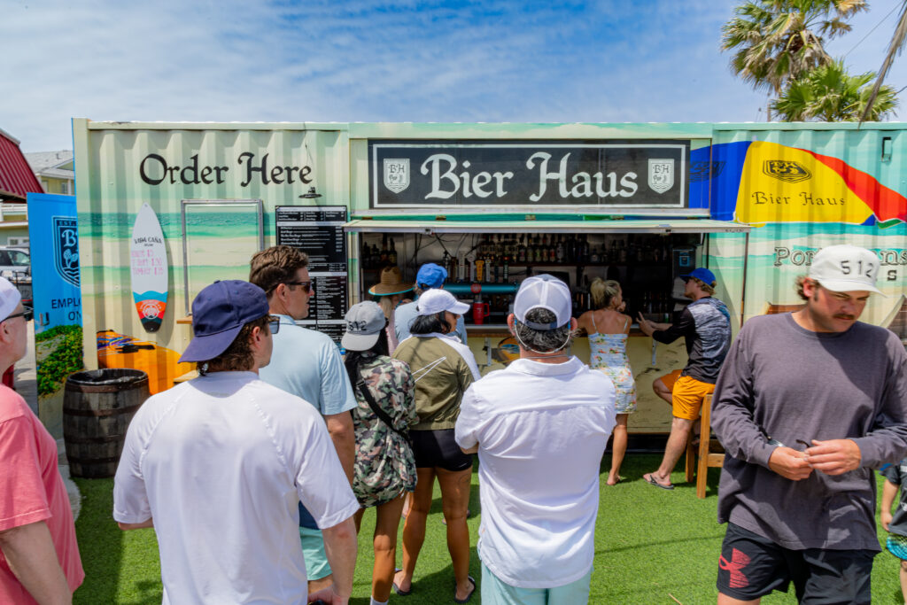 photo of the bar at Bier Haus