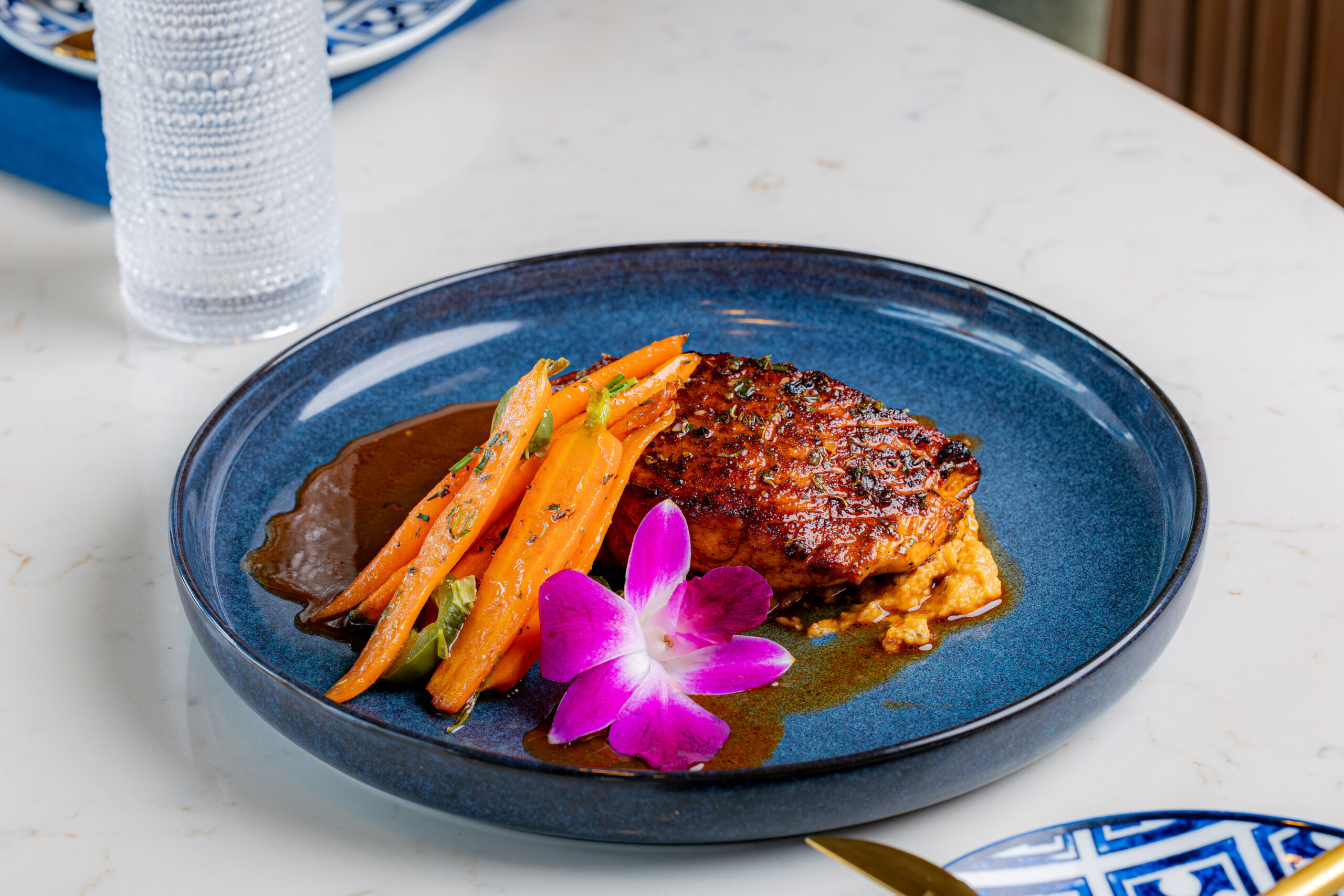 Bulleit Bourbon Glazed Atlantic Salmon from Gallery 41