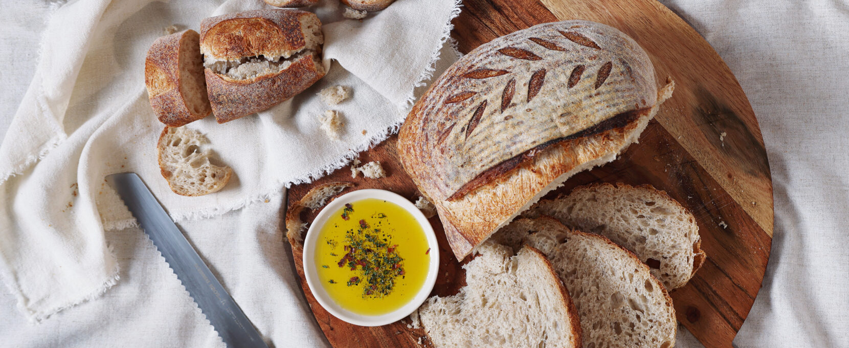 fresh-baked bread in the coastal bend