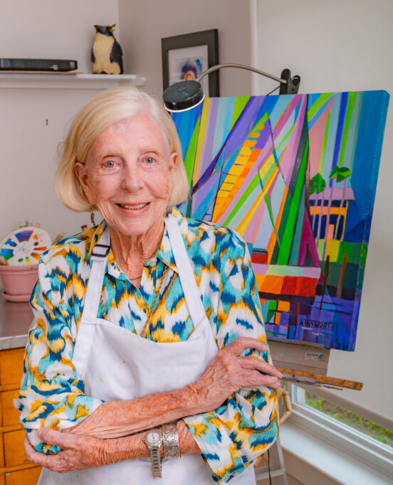 photo of Rockport artist, June Ainsworth