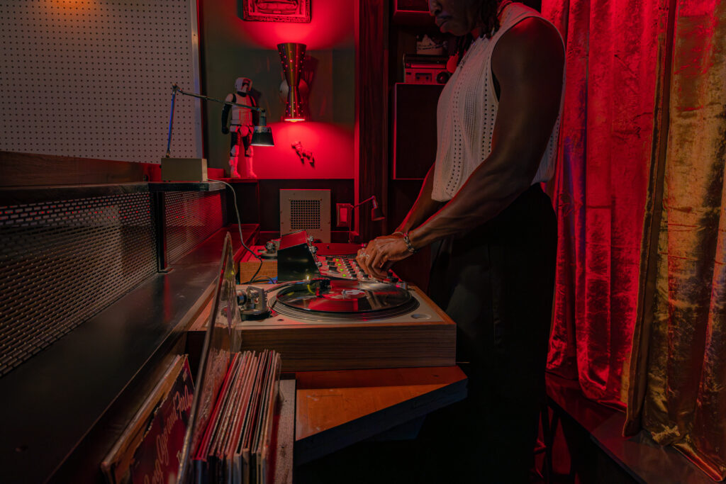 El Dusty the DJ at OK HI-FI, bar in Corpus Christi