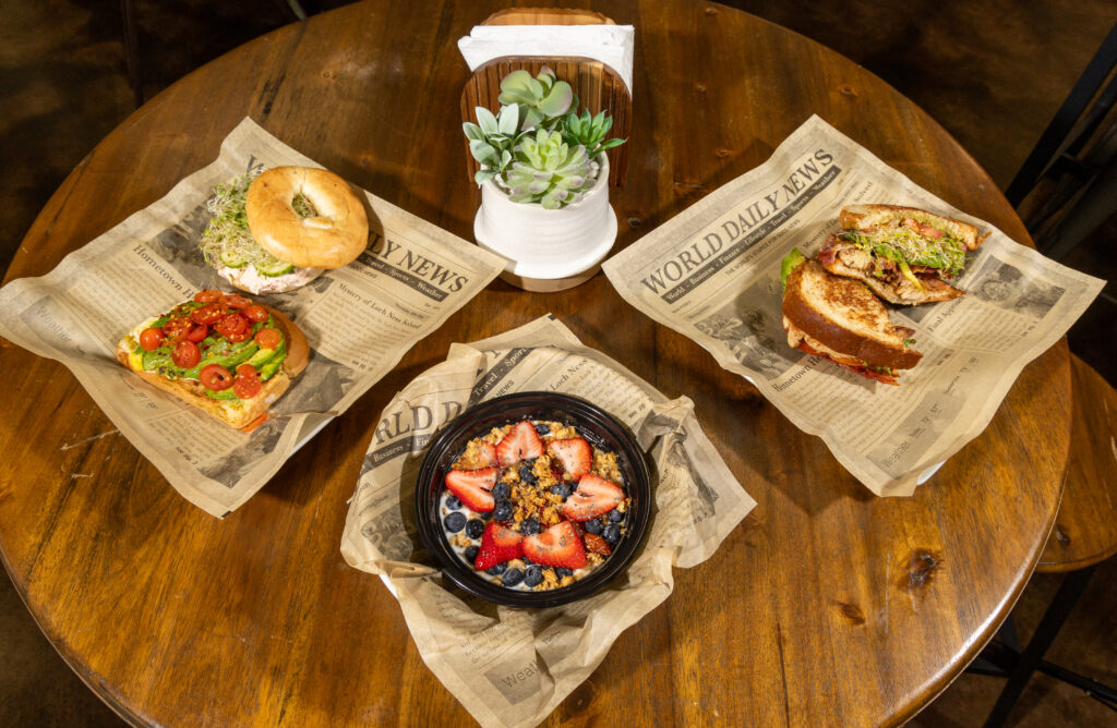 Breakfast options from the Daily Fix Café in Corpus Christi