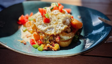 Sunday brunch at Tortuga's Saltwater Grill in Port Aransas