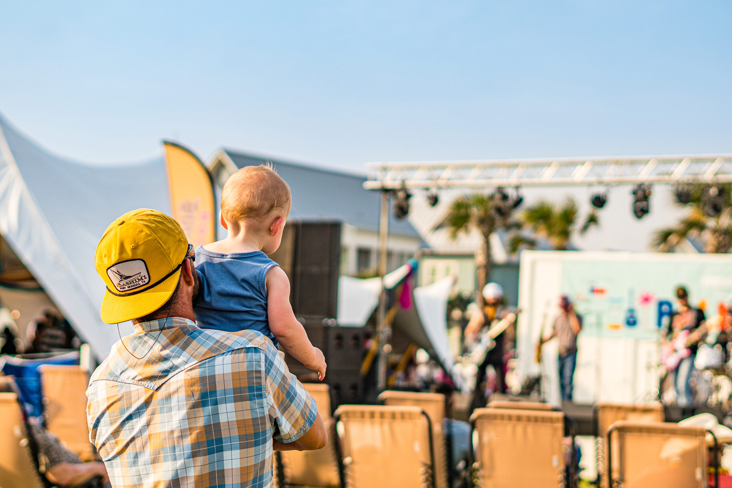 photo of live music at PalmFest Port A