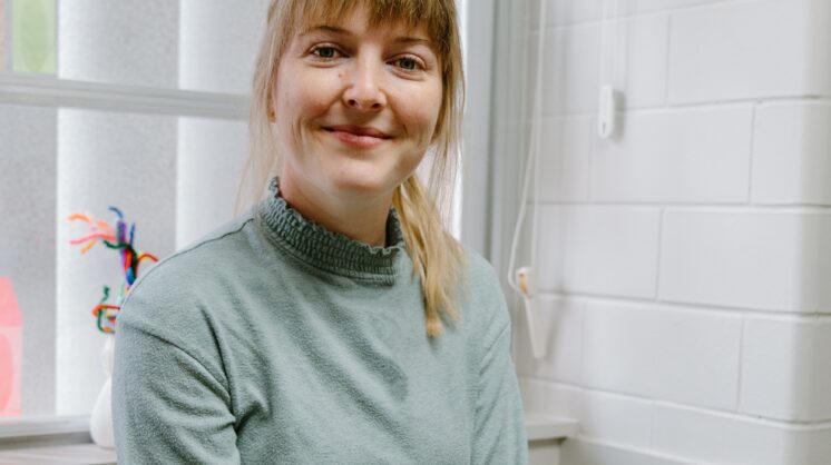 a photo of Haven Wright, Driscoll Children's Hopsital's first art therapist.