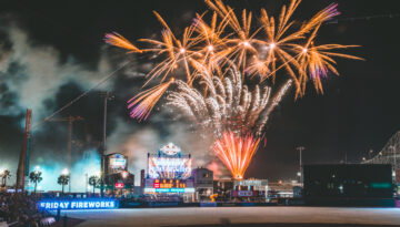 Fireworks at Whataburger Field in Corpus Christi.