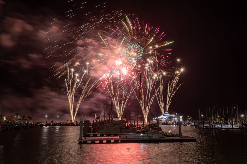 The Mayor's Big Bang Celebration in Corpus Christi, Texas for the 4th of july fireworks.