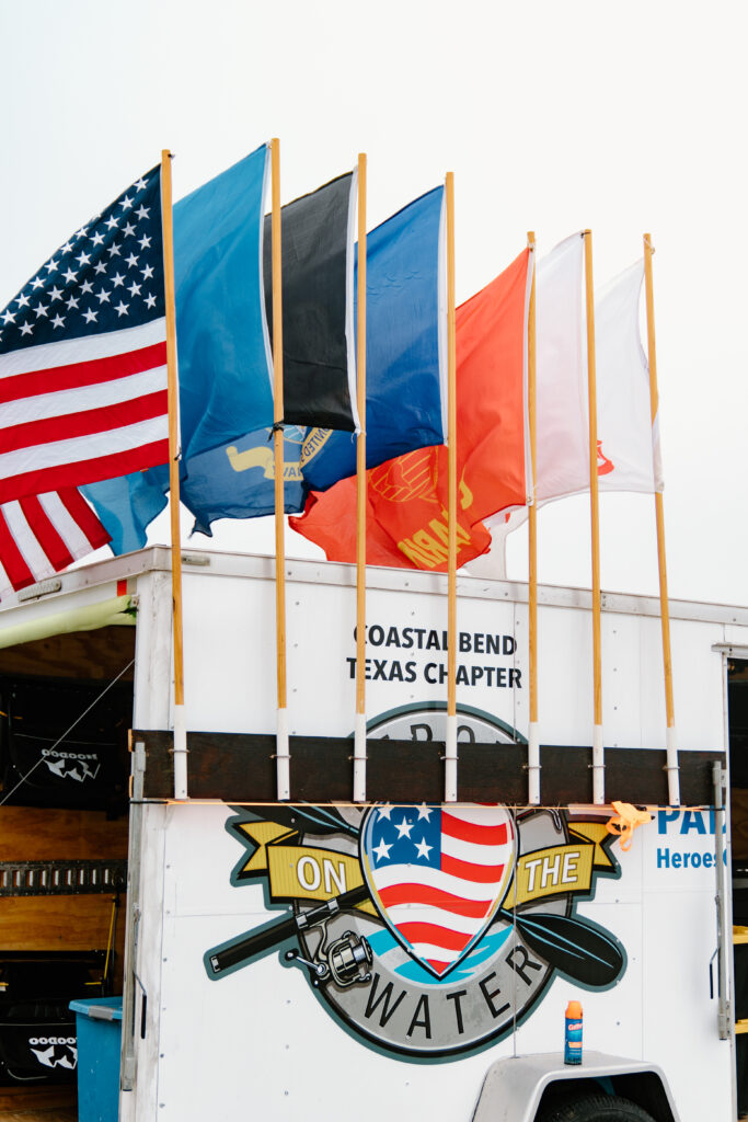 Coastal Bend chapter flags of Heroes on Water 
