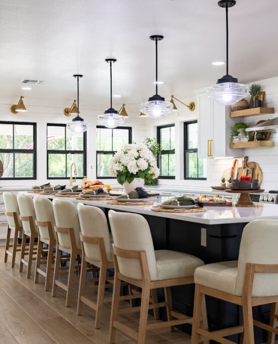 Rustic and ranch style kitchen in Orange Grove Texas.
