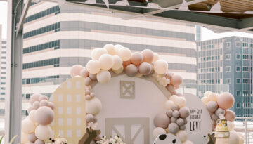 The rooftop setting at The Beacon provided a picturesque backdrop for the festivities, offering plenty of space for kids to play and explore.