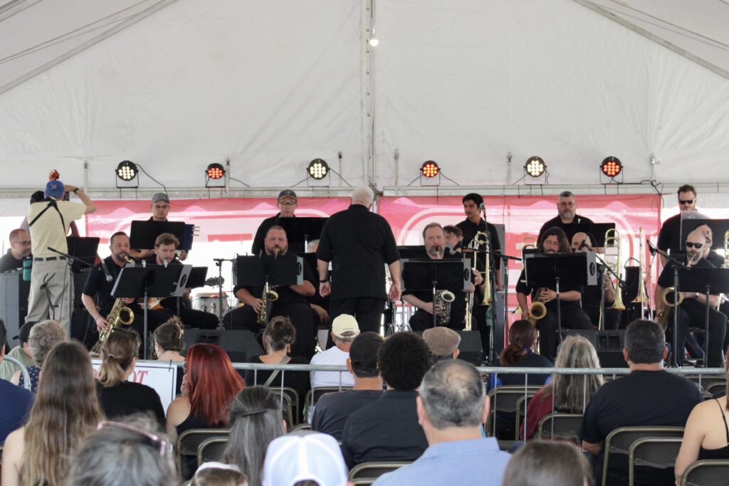 The Coastal Bend Big Band during their debut performance at the 2023 Jazz Festival in Corpus Christi, Texas.