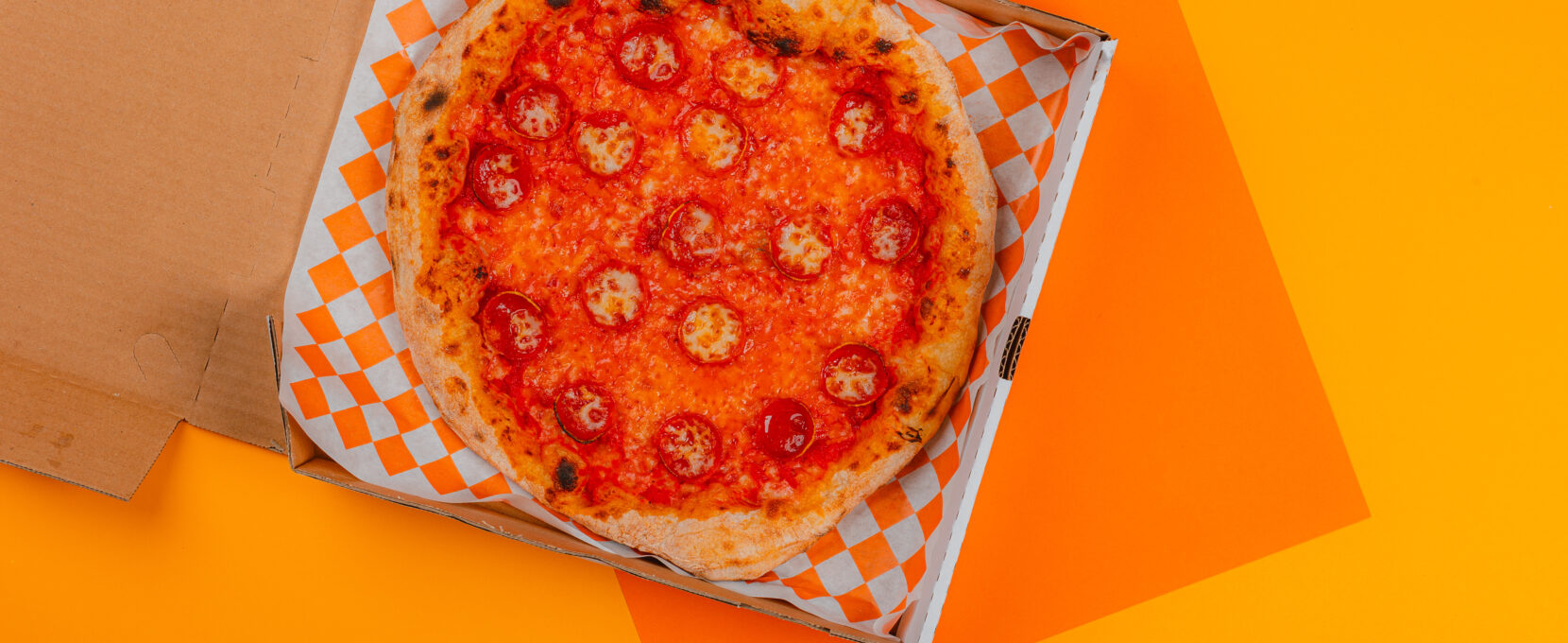 photo of the classic pepperoni pizza from Marty McPies Pizza in Corpus Christi