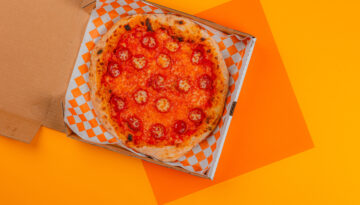 photo of the classic pepperoni pizza from Marty McPies Pizza in Corpus Christi