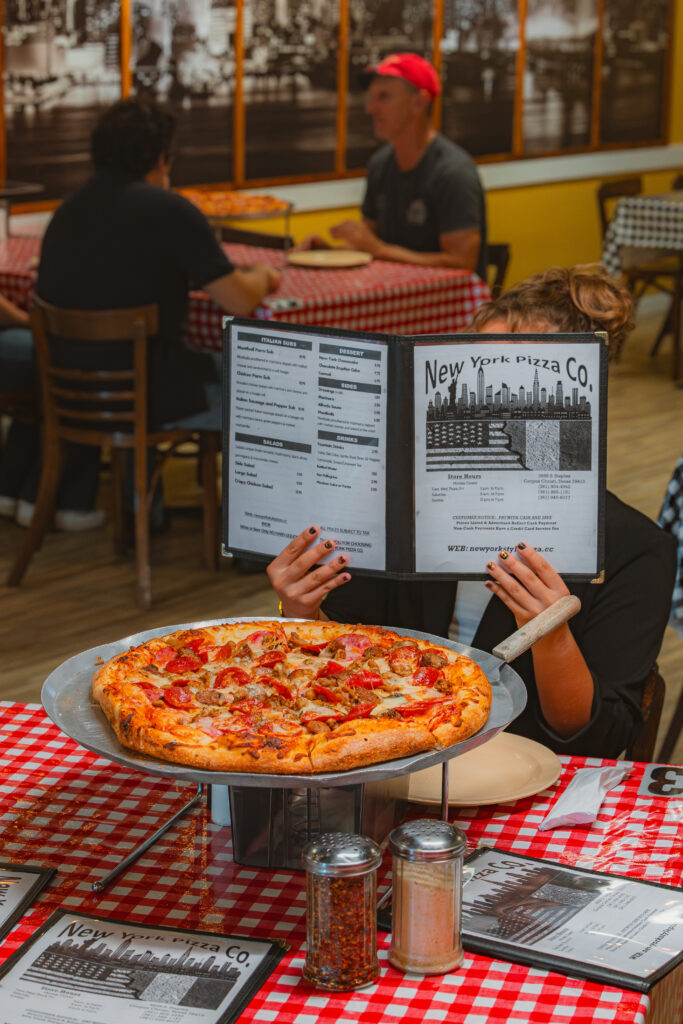 Meat Lovers Margarita from Authentic New York Pizza. 