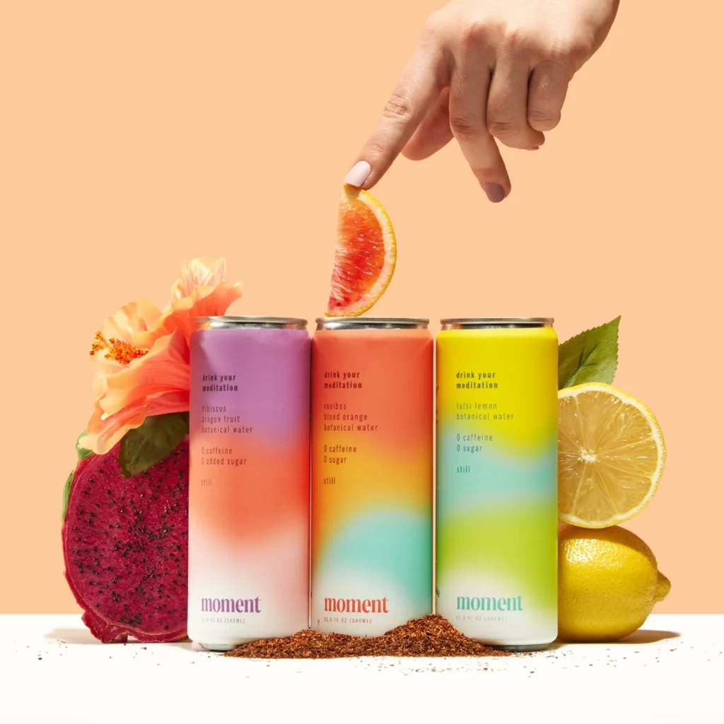 moment drinks lined up