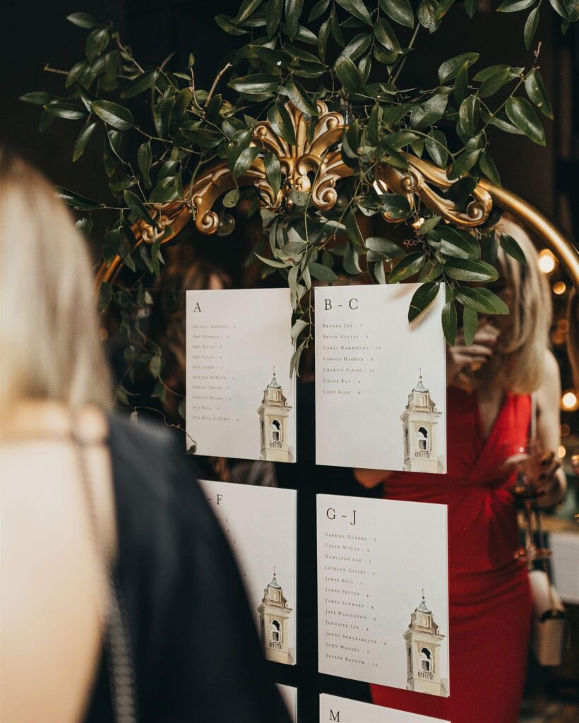 debutant ball seating chart
