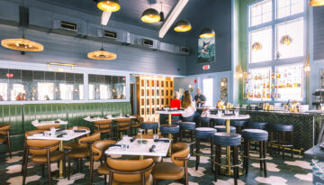 Interior shot of Stout's at the Shore located in Cinnamon Shore in Corpus Christi, Texas.