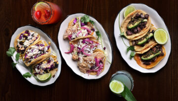 Vegetarian, tailfins tacos and classic asada tacos from El Camino in Corpus Christi.