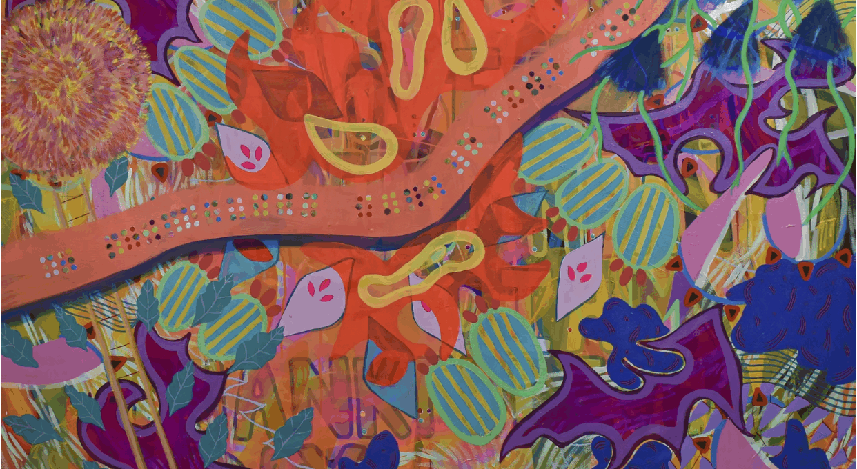 A painting by Leticia Gomez at K Space Contemporary in Corpus Christi.