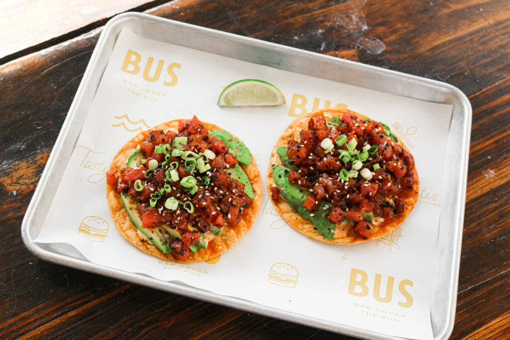 Ahi Tuna tostadas from BUS, in downtown Corpus Christi